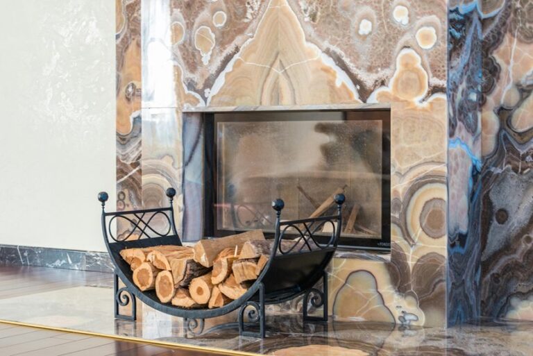 fireplace styling warm decor